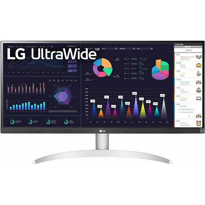 Monitor LG 29" 29WQ600-W, IPS, AMD FreeSync 100Hz, HDR10, HDMI, DP, USB-C, Zvučnici, 2560x1080