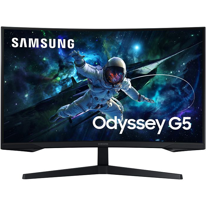 Monitor Samsung 32" Odyssey G5, LS32CG552EUXEN, VA, gaming, AMD FreeSync 165Hz, 1ms, HDR10, HDMI, DP, Zakrivljeni 1000R, 2K