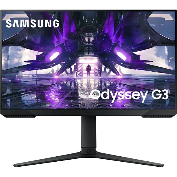 Monitor Samsung 24" Odyssey LS24AG300NUXEN, VA, gaming, AMD FreeSync Premium 144Hz, 1ms, HDMI, DP, Pivot, Full HD