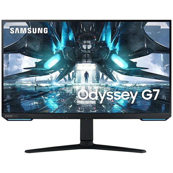 Monitor Samsung 28" Odyssey LS28AG700NUXEN, IPS, gaming, NVIDIA G-Sync, AMD FreeSync Premium Pro 144Hz, 1ms (GTG), 2xHDMI, DP, HDR400, Pivot, 4K