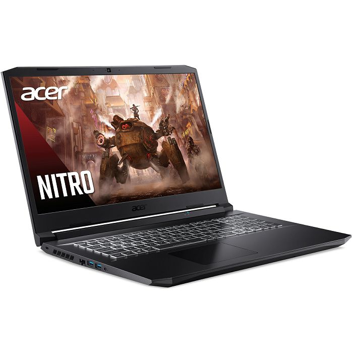 Notebook Acer Gaming Nitro 5, NH.QBHEX.00B, 17.3" FHD IPS 360Hz, AMD Ryzen 9 5900HX up to 4.6GHz, 32GB DDR4, 1TB NVMe SSD, NVIDIA GeForce RTX3080 8GB, no OS, Jamstvo:2-fizička/1-pravna