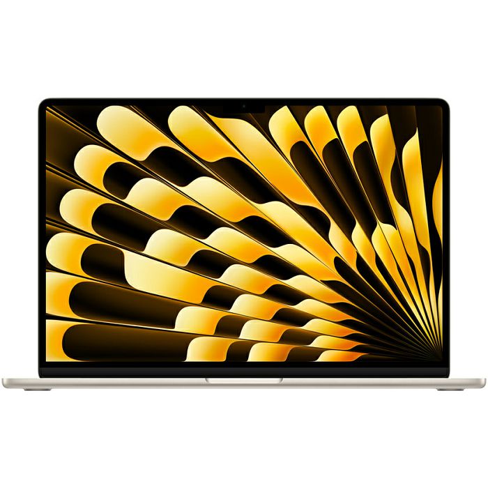 Notebook Apple MacBook Air 15" Retina, M2 Octa-Core, 8GB RAM, 256GB SSD, Apple 10-Core Graphics, CRO KB, Starlight