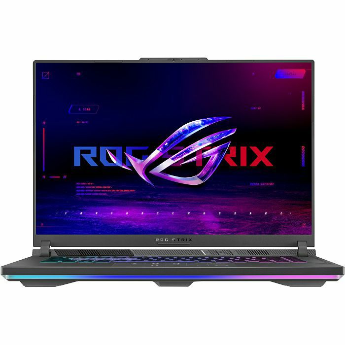 Notebook Asus Gaming ROG Strix G16, G614JVR-N3086, 16" FHD+ IPS 165Hz, Intel Core i9 14900HX up to 5.8GHz, 16GB DDR5, 1TB NVMe SSD, NVIDIA GeForce RTX4060 8GB, no OS, 2 god