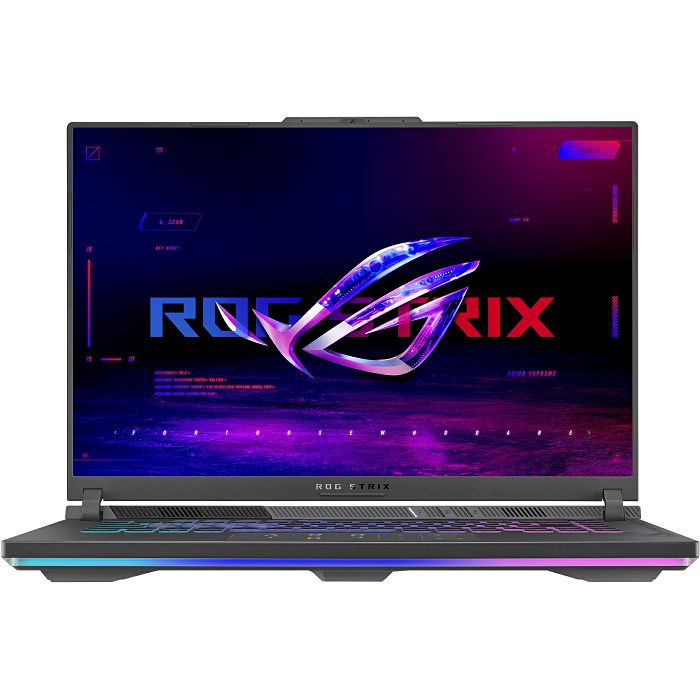Notebook Asus Gaming ROG Strix G16, G614JVR-N3089, 16" FHD+ IPS 165Hz, Intel Core i9 14900HX up to 5.8GHz, 16GB DDR5, 512GB NVMe SSD, NVIDIA GeForce RTX4060 8GB, no OS, 2 god