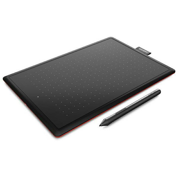 Grafički tablet Wacom One Pen Tablet, srednji, crno-crveni - MAXI PROIZVOD