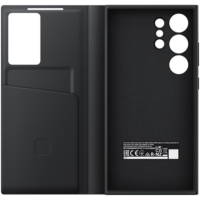 Preklopna maskica za mobitel Samsung Book Smart View Wallet, za Galaxy S24 Ultra, crna