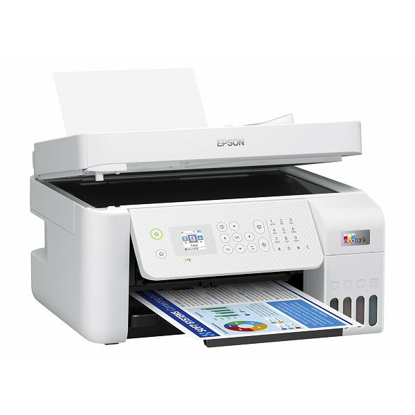 Printer Epson EcoTank L5296, CISS, ispis, kopirka, skener, faks, USB, WiFi, A4