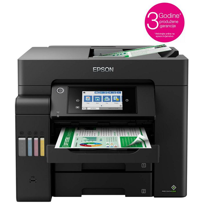 Printer Epson EcoTank L6550, CISS, ispis, kopirka, skener, faks, duplex, USB, WiFi, A4