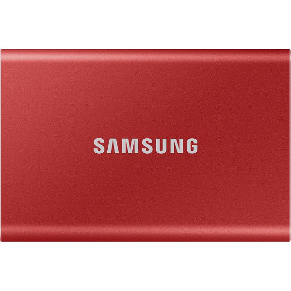 Eksterni SSD Samsung T7, 500GB, USB 3.2, Metallic Red