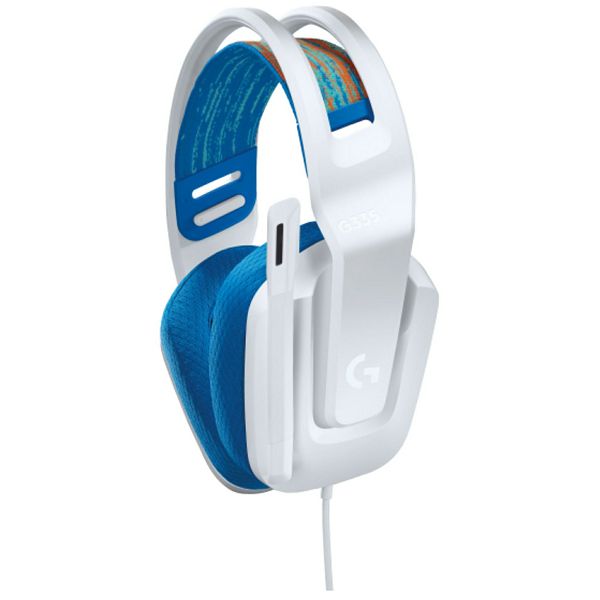 Slušalice Logitech G335, žičane, gaming, mikrofon, over-ear, RGB, PC, PS4, Xbox, Switch, bijele