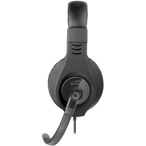 Slušalice Speedlink Coniux, žičane, gaming, mikrofon, on-ear, PC, PS4, PS5, Xbox, Switch, crne