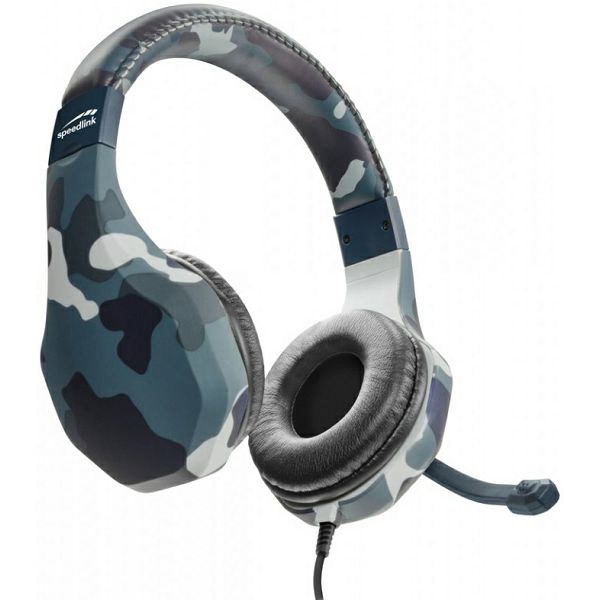 Slušalice Speedlink Raidor, žičane, gaming, mikrofon, over-ear, PS4, PS5, plave