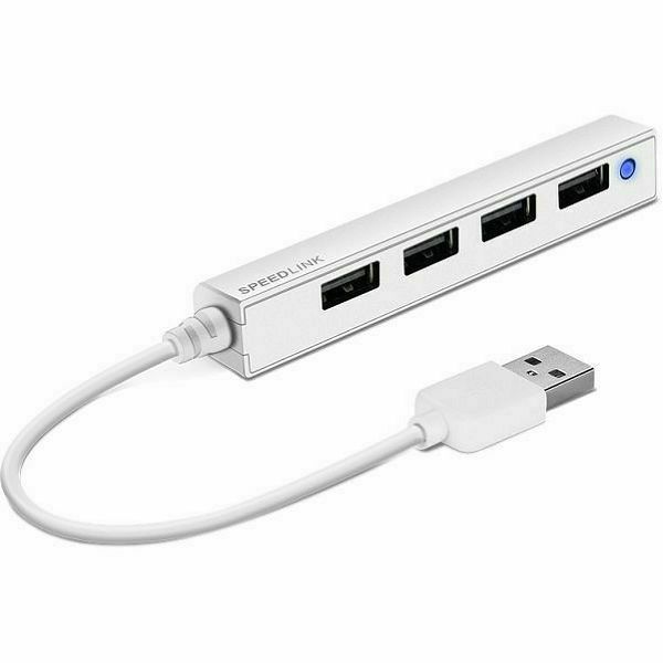 USB Hub Speedlink SL-140000-WE, 4xUSB-A 2.0, bijeli