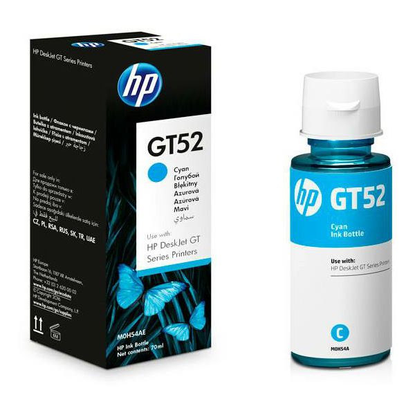 Tinta HP M0H54AE, No.GT52, Cyan
