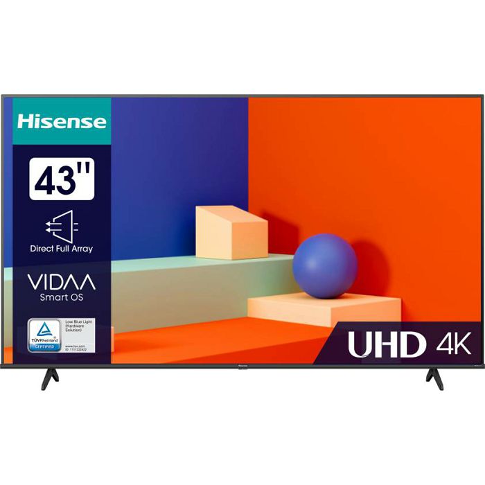 TV Hisense 43" 43A6K, LED, 4K, Smart TV