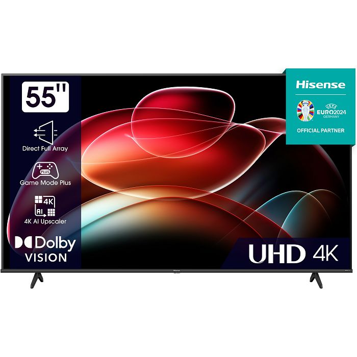 TV Hisense 55" 55A6K, LED, 4K, Smart TV