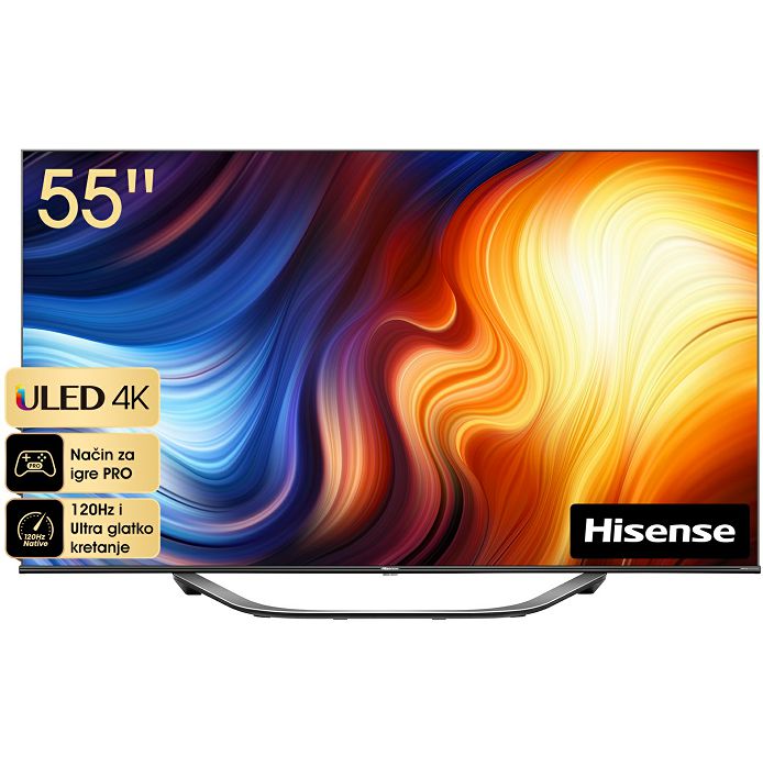 TV Hisense 55" 55U7HQ, ULED, 4K, 120Hz, Smart TV