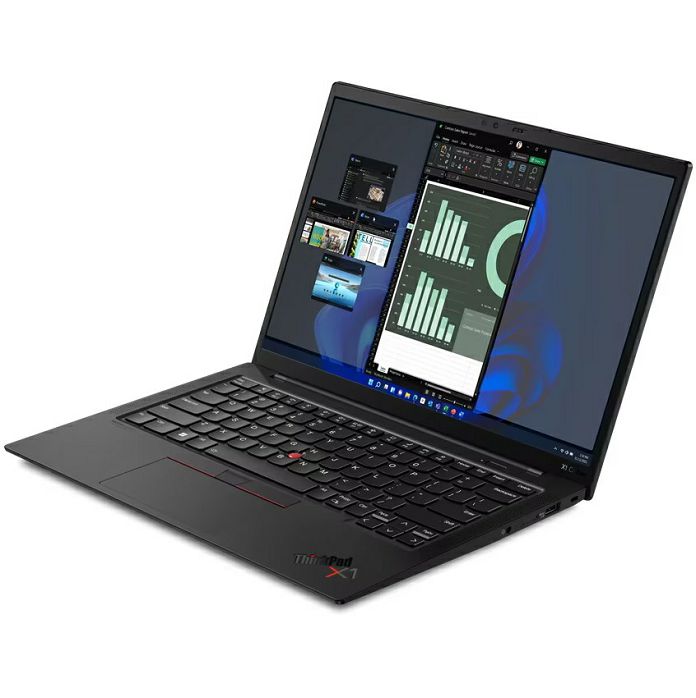 Ultrabook Lenovo ThinkPad X1 Carbon Gen 10, 21CB007CSC, 14" 2.8K OLED HDR500, Intel Core i7 1260P up to 4.7GHz, 32GB DDR5, 1TB NVMe SSD, Intel Iris Xe Graphics, WWAN, Win 11 Pro, 3 god