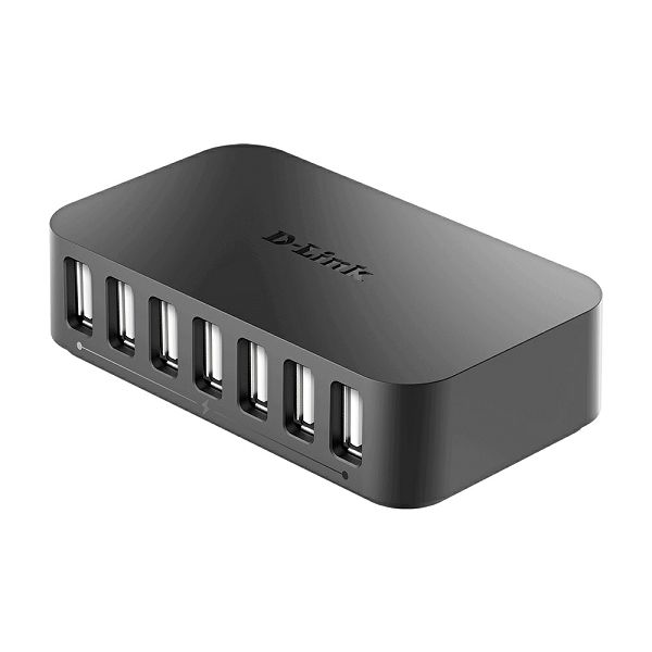 USB Hub D-Link DUB-H7/E, 7xUSB-A 2.0, crni