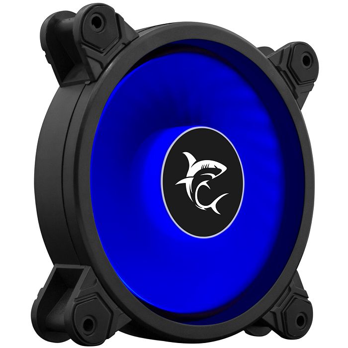 Ventilator za kućište White Shark 1260-01W-L Velocity, 120mm, plavo LED, crni