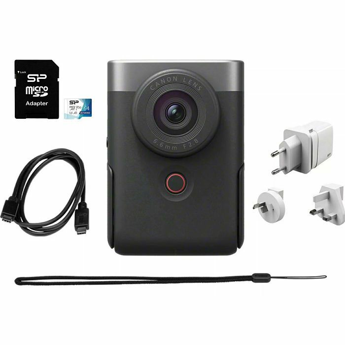 Vlogging kamera Canon PowerShot V10 Essential Kit, Silver